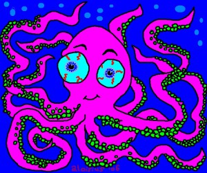 OKTOPUS original pink und blau 2006