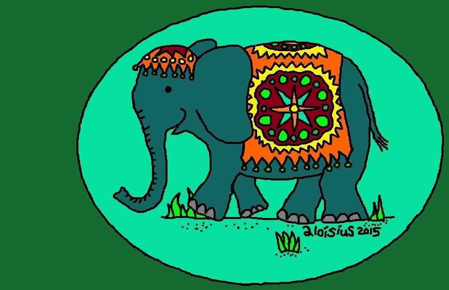 elefant geschmückt 2015 version dreieinhalb FB
