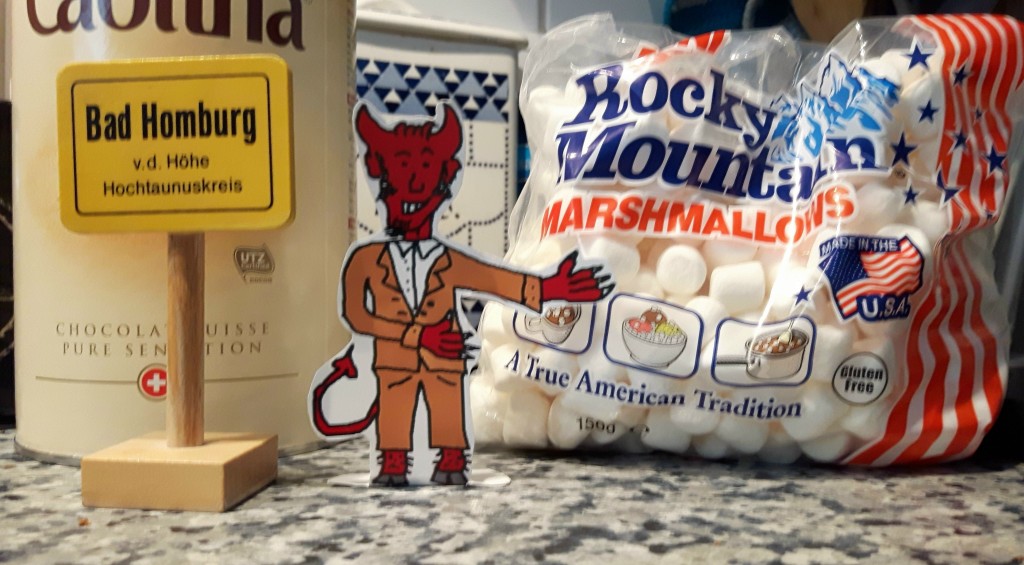 weisse schokolade 2 marshmellopackung